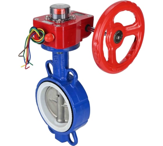 Затвор DN.ru WCB-316L-PTFE Ду250 Ру16 с редуктором HGBF-3 D050-12191