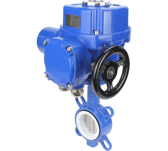 Затвор DN.ru WCB-316L-PTFE Ду40 Ру16 с электроприводом QT-W (M)-010 220В D050-12679