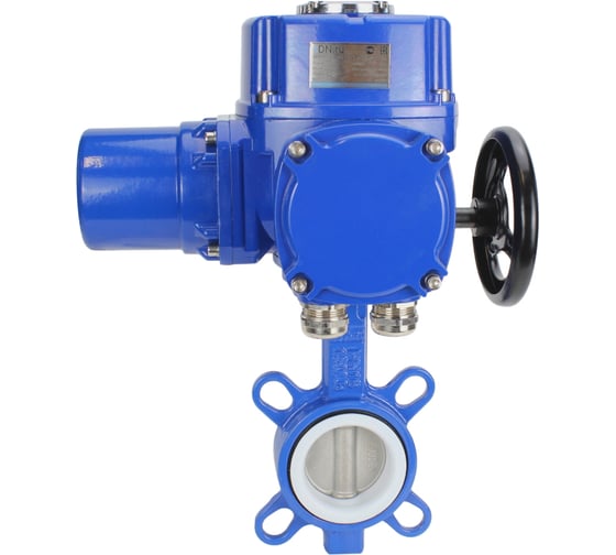Затвор DN.ru WCB-316L-PTFE Ду80 Ру16 с электроприводом QT-W (M)-010 220В D050-12682