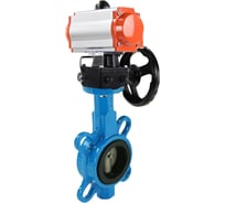 Затвор DN.ru GGG50-316L-NBR Ду300 Ру16 с пневмоприводом, дублером D050-15002