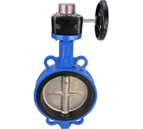 Дисковый поворотный затвор DN.ru GGG50-316L-NBR Ду150 Ру16 с редуктором HGB-1 D050-15341