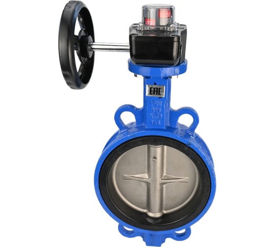 Дисковый поворотный затвор DN.ru GG25-316L-NBR Ду250 Ру16 с редуктором HGB-3 D050-13176
