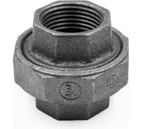 Американка под плоскую прокладку AV Engineering 1/2" вн.-вн., чугун черный AVEC521000012