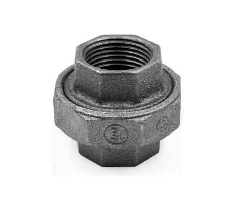 Американка под плоскую прокладку AV Engineering 1/2" вн.-вн., чугун черный AVEC521000012