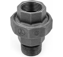 Американка под плоскую прокладку AV Engineering 1/2" вн.-нар., чугун черный AVEC531000012