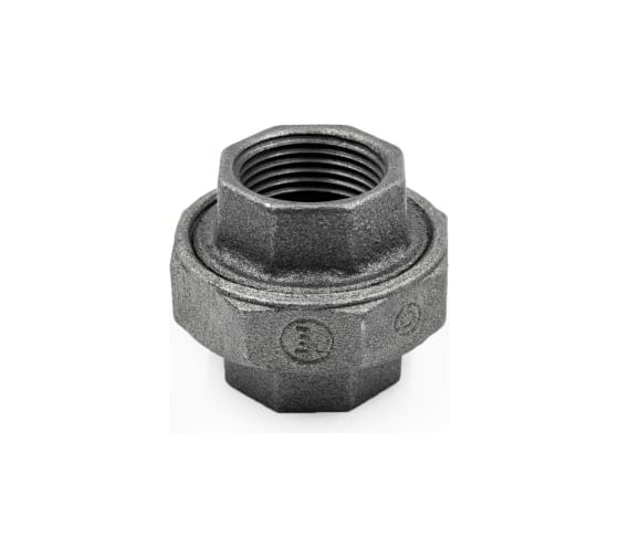 Американка под плоскую прокладку AV Engineering 3/4" вн.-вн., чугун черный AVEC521000034