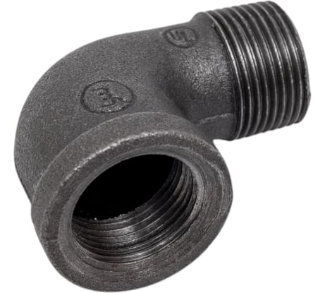 Колено AV Engineering 3/4" вн.-нар., чугун черный AVEC411000034