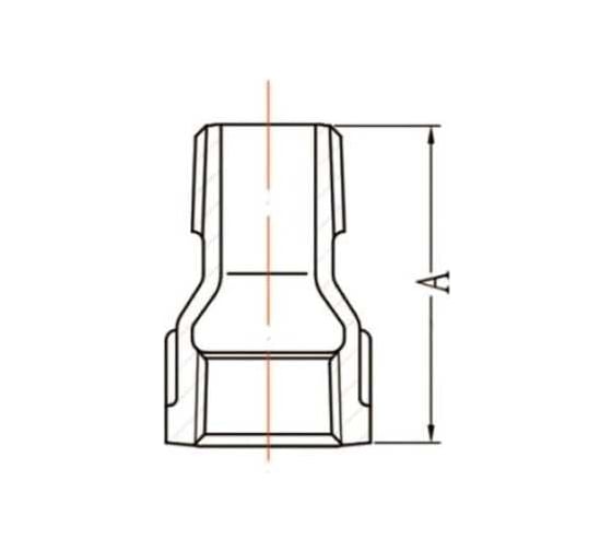 Муфта редукционная AV Engineering 1 1/2" х 1 1/4" вн.-вн., чугун черный AVEC461112114