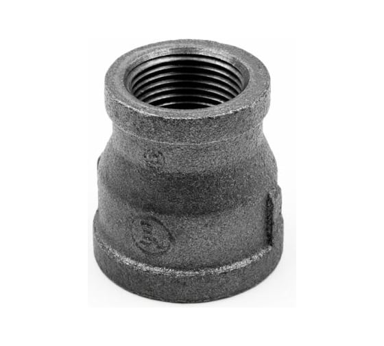 Муфта редукционная AV Engineering 1" х 1/2" вн.-вн., чугун черный AVEC461000112 1