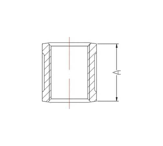Муфта AV Engineering 3/4" вн.-вн., чугун черный AVEC451000034