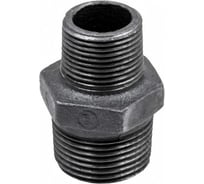 Ниппель редукционный AV Engineering 1 1/2" х 1 1/4" нар.-нар., чугун черный AVEC501112114
