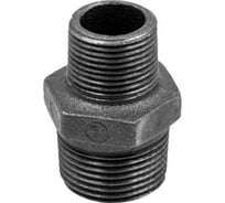 Ниппель редукционный AV Engineering 3/4" х 1/2" нар.-нар., чугун черный AVEC501003412