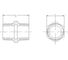Ниппель AV Engineering 1/2" нар.-нар., чугун черный AVEC491000012 2
