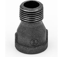 Переход AV Engineering 3/4" х 1/2" вн.-нар., чугун черный AVEC471003412