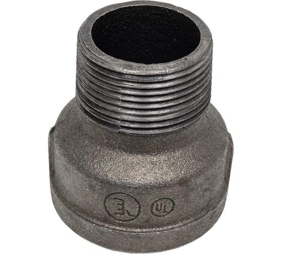 Переход AV Engineering 1 1/2" х 1 1/4" вн.-нар., чугун черный AVEC471112114