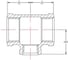 Тройник редукционный AV Engineering 1 1/4" х 3/4", чугун черный AVEC431011434 2