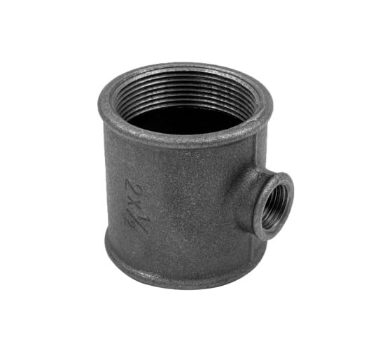 Тройник редукционный AV Engineering 3/4" х 1/2", чугун черный AVEC431003412 1