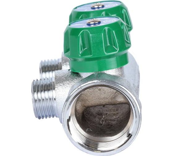 Регулирующий коллектор STOUT 1", 2 отвода 1/2", плоское уплотнение SMB-6849-011202 RG008UJF2PTLGU