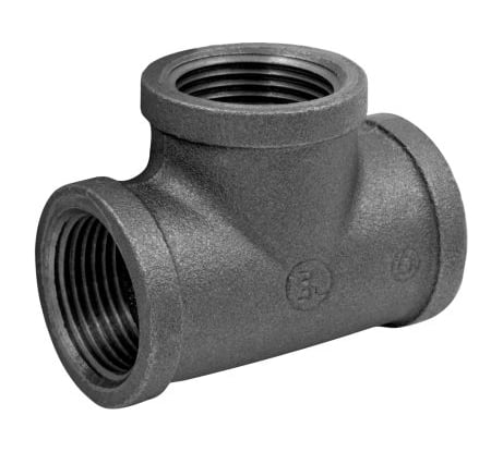 Тройник AV Engineering 3/4", чугун черный AVEC421000034