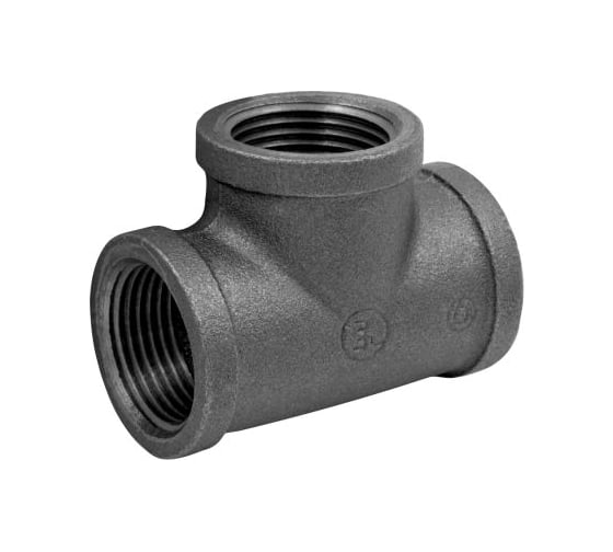 Тройник AV Engineering 3/4", чугун черный AVEC421000034