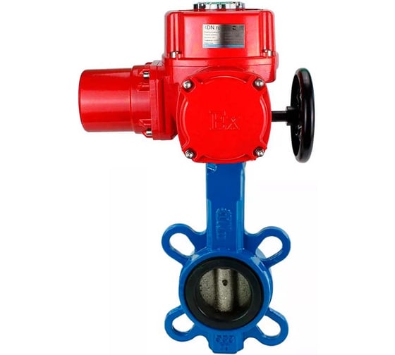 Затвор DN.ru дисковый GGG50-GGG40-EPDM Ду80 Ру16 с электроприводом QT-W (M) EX-005 380В D050-12792 1