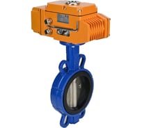Затвор DN.ru дисковый GGG50-GGG40-EPDM Ду50 Ру16 с электроприводом QT-005 220В (0-10В) D050-01771