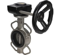 Затвор DN.ru 316L-316L-NBR Ду50 Ру16 с редуктором HAM-1 D050-13102