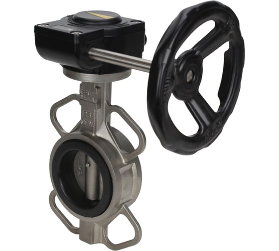 Затвор DN.ru 316L-316L-NBR Ду50 Ру16 с редуктором HAM-1 D050-13102 1