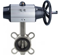 Затвор DN.ru 316L-316L-NBR Ду150 Ру16 с пневмоприводом D050-21900