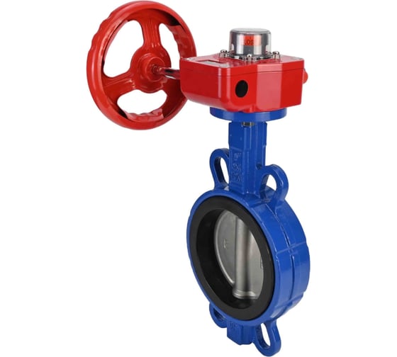 Дисковый поворотный затвор DN.ru GG25-316L-NBR Ду250 Ру16 с редуктором HGBF-3 D050-13186