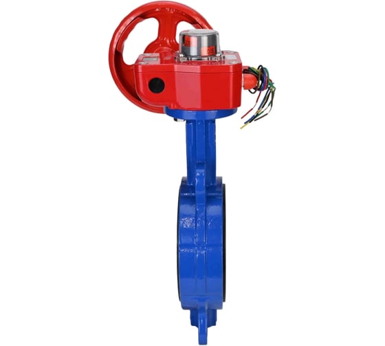 Дисковый поворотный затвор DN.ru GG25-316L-NBR Ду250 Ру16 с редуктором HGBF-3 D050-13186