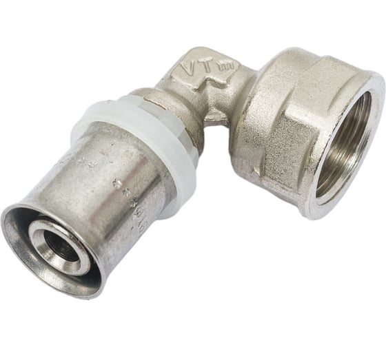 Комплект Valtec _27 VI7 Угольник пресс с переходом на вн. р. 16x1/2 VTm.252.N.001604 5 штук VT.VI7.K27.252001604.5