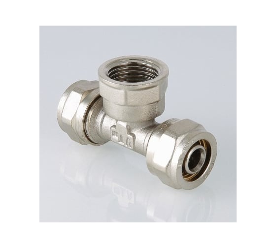Комплект Valtec _39 VI7 Тройник обжимной с переходом на вн. р. 16x1/2" VTm.332.N.160416 5 штук VT.VI7.K39.332160416.5