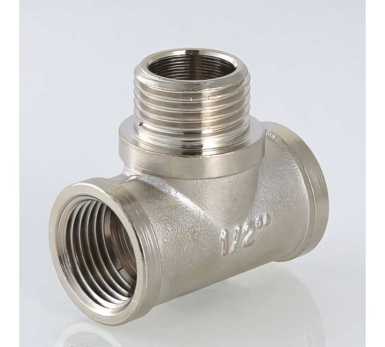 Комплект Valtec _50 VI7 Тройник с переходом на нар. р. 1/2 вн.-нар.-вн. VTr.132.N.0004 5 штук VT.VI7.K50.1320004.5