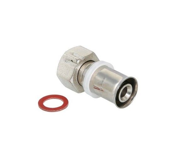 Комплект Valtec _24 VI7 Соединитель пресс с накидной гайкой 16x1/2 VTm.222.N.001604 5 штук VT.VI7.K24.222001604.5