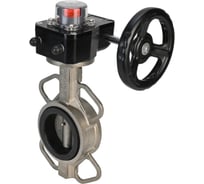 Затвор DN.ru 316L-316L-VITON Ду150 Ру16 с редуктором HGB-1 D050-13145