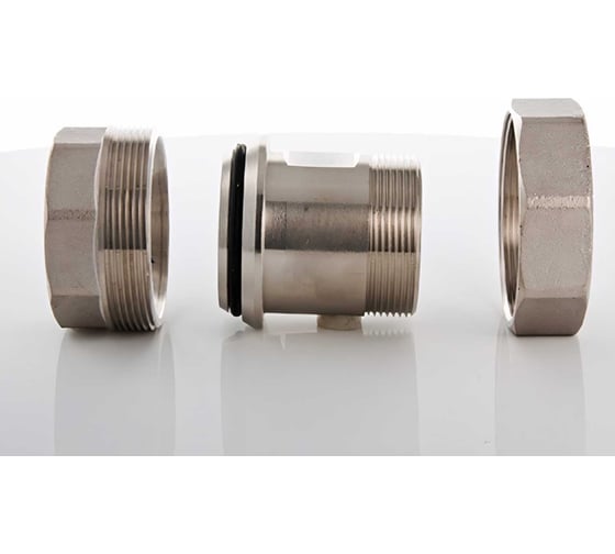 Комплект Valtec_81 VI7 Сгон прямой американка 1 1/2 вн.-нар. VTr.341.N.0008 упаковка 5 штук VT.VI7.K81.3410008.5