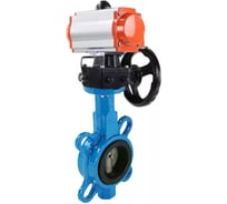 Затвор DN.ru 316L-316L-VITON Ду50 Ру16 с пневмоприводом, дублером D050-08798