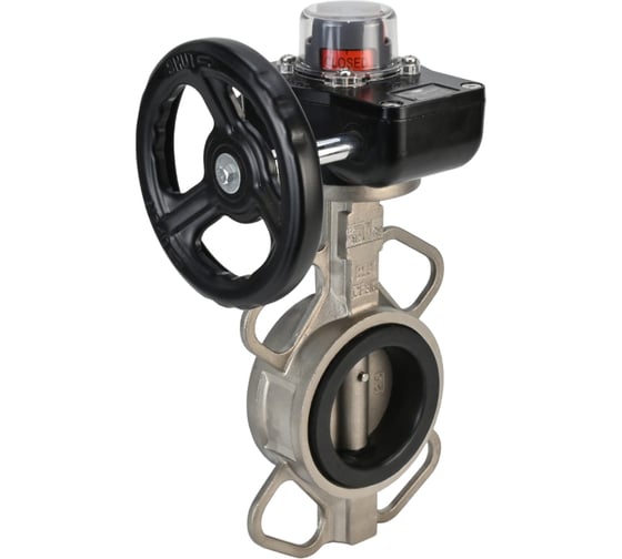 Затвор DN.ru 316L-316L-EPDM Ду250 Ру16 с редуктором HGB-3 D050-12131