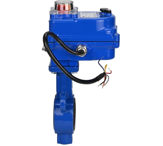 Дисковый затвор DN.ru AL-316L-EPDM Ду25 Ру16 электропривод 003 blue 220В D050-11917