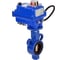 Дисковый затвор DN.ru AL-316L-EPDM Ду32 Ру16 электропривод 003 blue 12В D050-11954 1