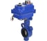 Дисковый затвор DN.ru AL-316L-EPDM Ду32 Ру16 электропривод 003 blue 12В D050-11954 3