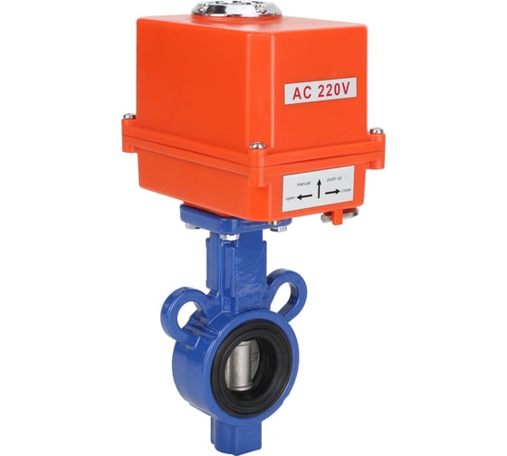 Дисковый затвор DN.ru AL-316L-EPDM Ду25 Ру16 электропривод QT-003 MINI 220В D050-11191