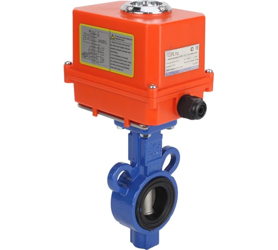 Дисковый затвор DN.ru AL-316L-EPDM Ду25 Ру16 электропривод QT-003 MINI 220В D050-11191