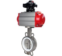 Дисковый затвор DN.ru 316L-316L-PTFE Ду100 Ру16, пневмопривод, БКВ D050-15748