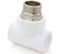 Тройник RTP PN25 комбинированный, наружная резьба D40х1 1/4 мм под ключ 10760