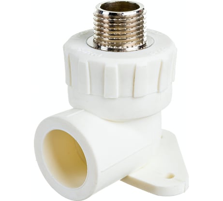 Угольник с креплением RTP PN25 комбинированный, наружная резьба D25х1/2 мм 15109