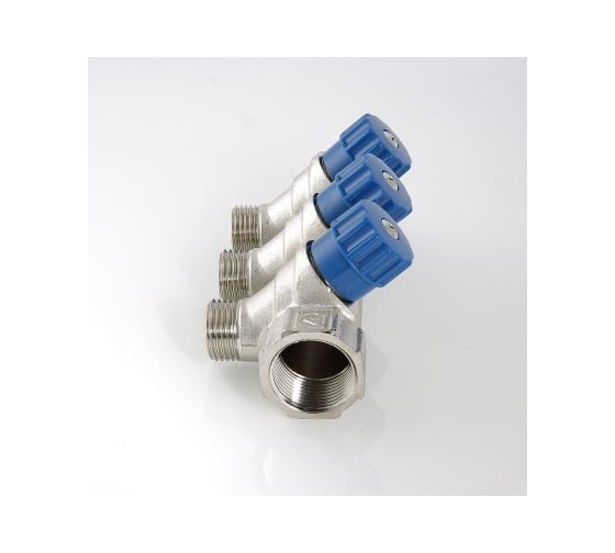 Комплект Valtec _16 VI7 Коллектор с регул. вентилями, 1x3 вых. 1/2 нар. VTc.560.N.0603 + Адаптер д/коллектора /конус-плоскость/ 1/2 VTc.701.N.04 VT.VI7.K16.5600603.701