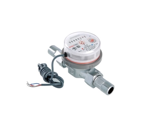 Комплект Valtec _4 VI7 Водосчетчик универсальный с импульсным выходом 1/2 VLF-15U-I + Фильтр косой 1/2 VT.192.N.04 VT.VI7.K4.VLFI.192