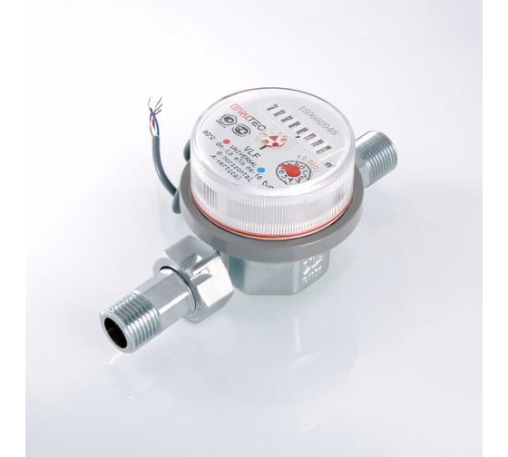 Комплект Valtec _4 VI7 Водосчетчик универсальный с импульсным выходом 1/2 VLF-15U-I + Фильтр косой 1/2 VT.192.N.04 VT.VI7.K4.VLFI.192